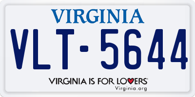 VA license plate VLT5644