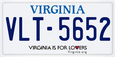 VA license plate VLT5652