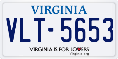 VA license plate VLT5653