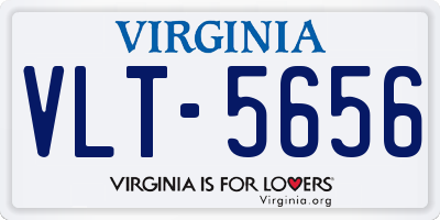 VA license plate VLT5656