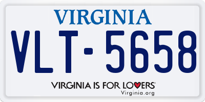 VA license plate VLT5658