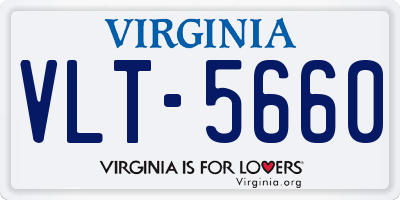 VA license plate VLT5660