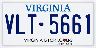 VA license plate VLT5661