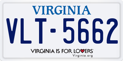 VA license plate VLT5662