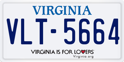 VA license plate VLT5664