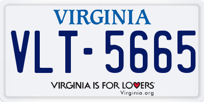 VA license plate VLT5665