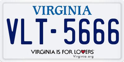 VA license plate VLT5666