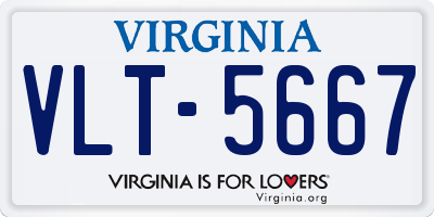 VA license plate VLT5667