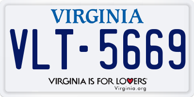 VA license plate VLT5669