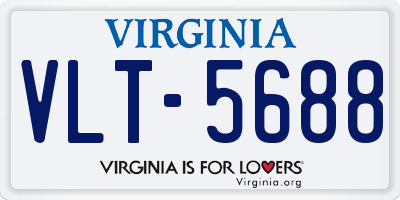 VA license plate VLT5688