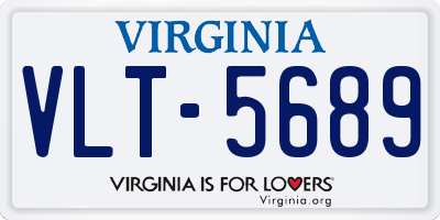 VA license plate VLT5689