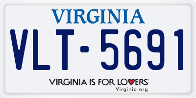 VA license plate VLT5691