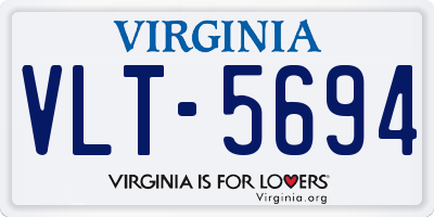 VA license plate VLT5694