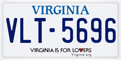 VA license plate VLT5696