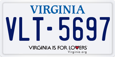 VA license plate VLT5697