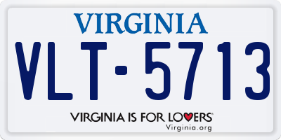 VA license plate VLT5713