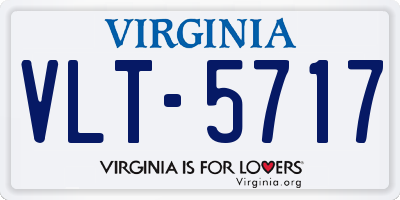 VA license plate VLT5717