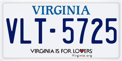 VA license plate VLT5725