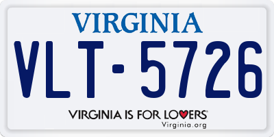 VA license plate VLT5726