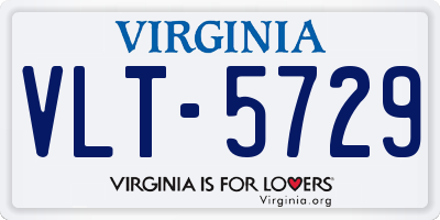 VA license plate VLT5729