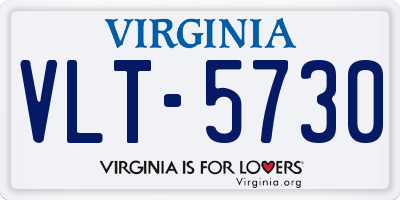 VA license plate VLT5730