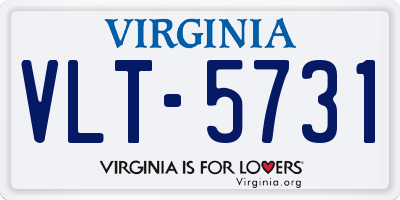 VA license plate VLT5731