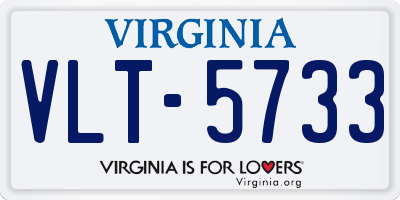VA license plate VLT5733