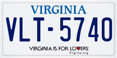 VA license plate VLT5740