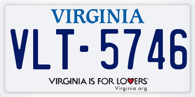 VA license plate VLT5746