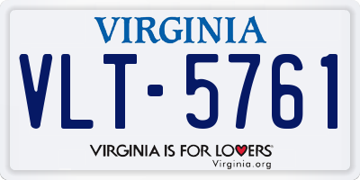 VA license plate VLT5761