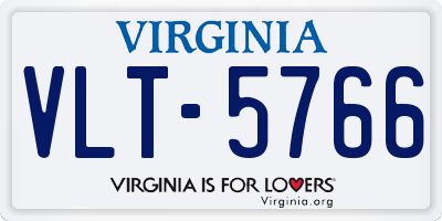 VA license plate VLT5766