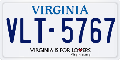 VA license plate VLT5767