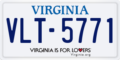VA license plate VLT5771