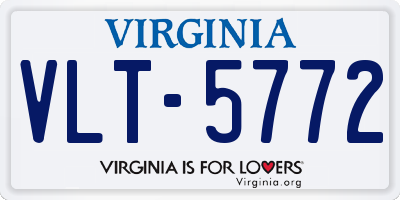 VA license plate VLT5772
