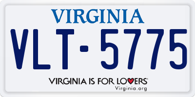 VA license plate VLT5775