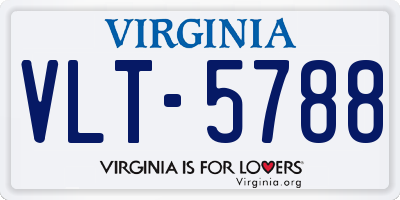 VA license plate VLT5788