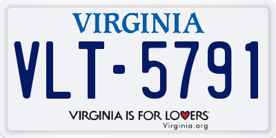 VA license plate VLT5791