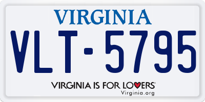 VA license plate VLT5795