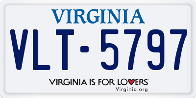 VA license plate VLT5797