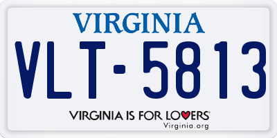 VA license plate VLT5813