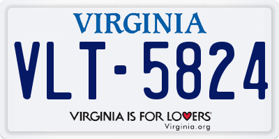 VA license plate VLT5824