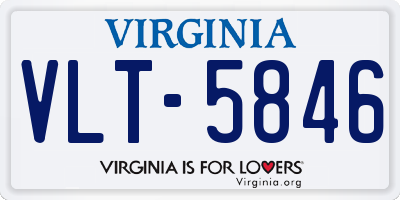 VA license plate VLT5846