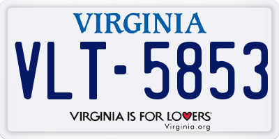VA license plate VLT5853