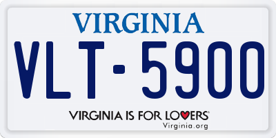 VA license plate VLT5900