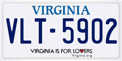 VA license plate VLT5902