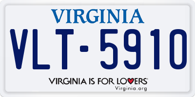 VA license plate VLT5910