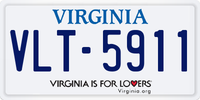 VA license plate VLT5911