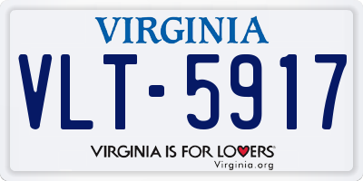 VA license plate VLT5917