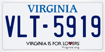VA license plate VLT5919