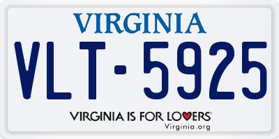 VA license plate VLT5925